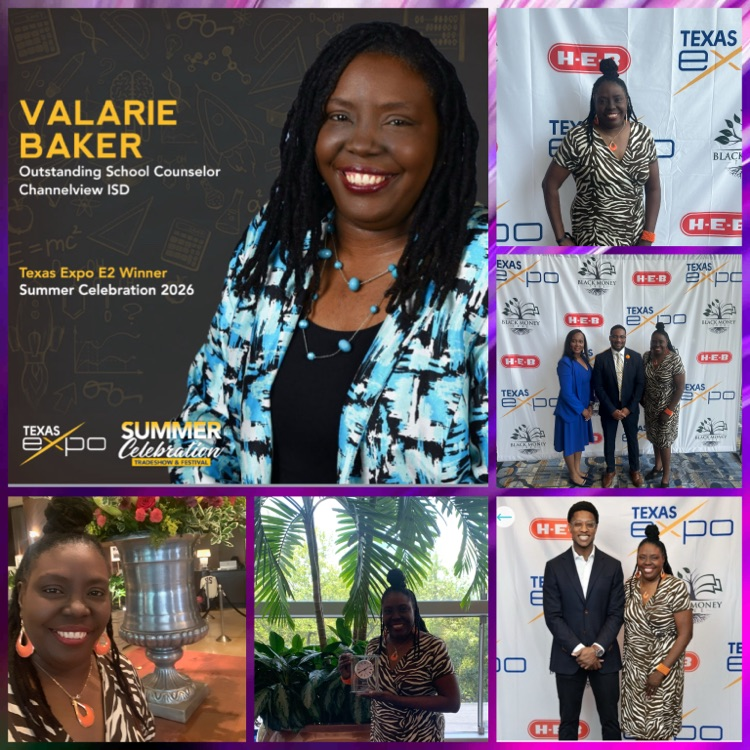 HamblenElem's tweet photo. Congratulations to our very own Mrs. Valarie Baker for being recognized as an Outstanding Counselor at the 2026 Texas Expo Summer Celebration &amp; Corporate Awards Luncheon! 🎉
Your HawkFam is proud to celebrate this well-deserved recognition with you. 💜🦅 https://t.co/nV6UZBSMuf