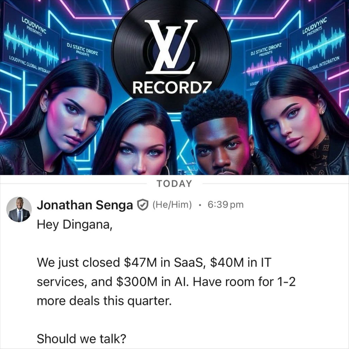 DinganaFokum's tweet photo. I ghosted the 1st message now this one is better! 

🙌 #LOUDVISION 🎥 #LVRECORDZ 🏆🏆🏆🏆 https://t.co/WieTKIyBgJ