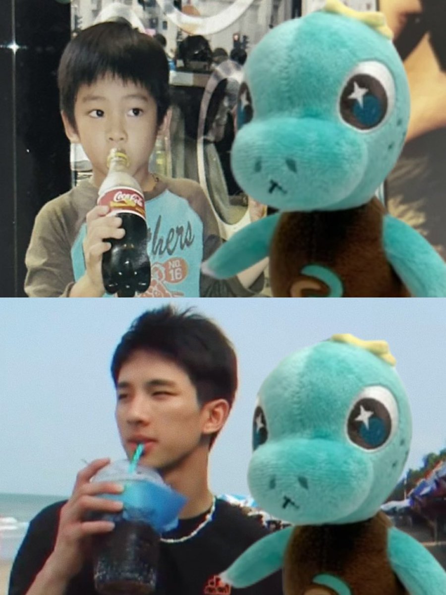 yaoooo94's tweet photo. 等比例放大了 好可爱(⸝⸝>_<)⸝⸝ ♡ 
发型都几乎一样555
可乐也是从小到大都喜欢🥤🫰🏻🤭

#swensurf #Rexxa @swensurf https://t.co/JGuVizhuQD