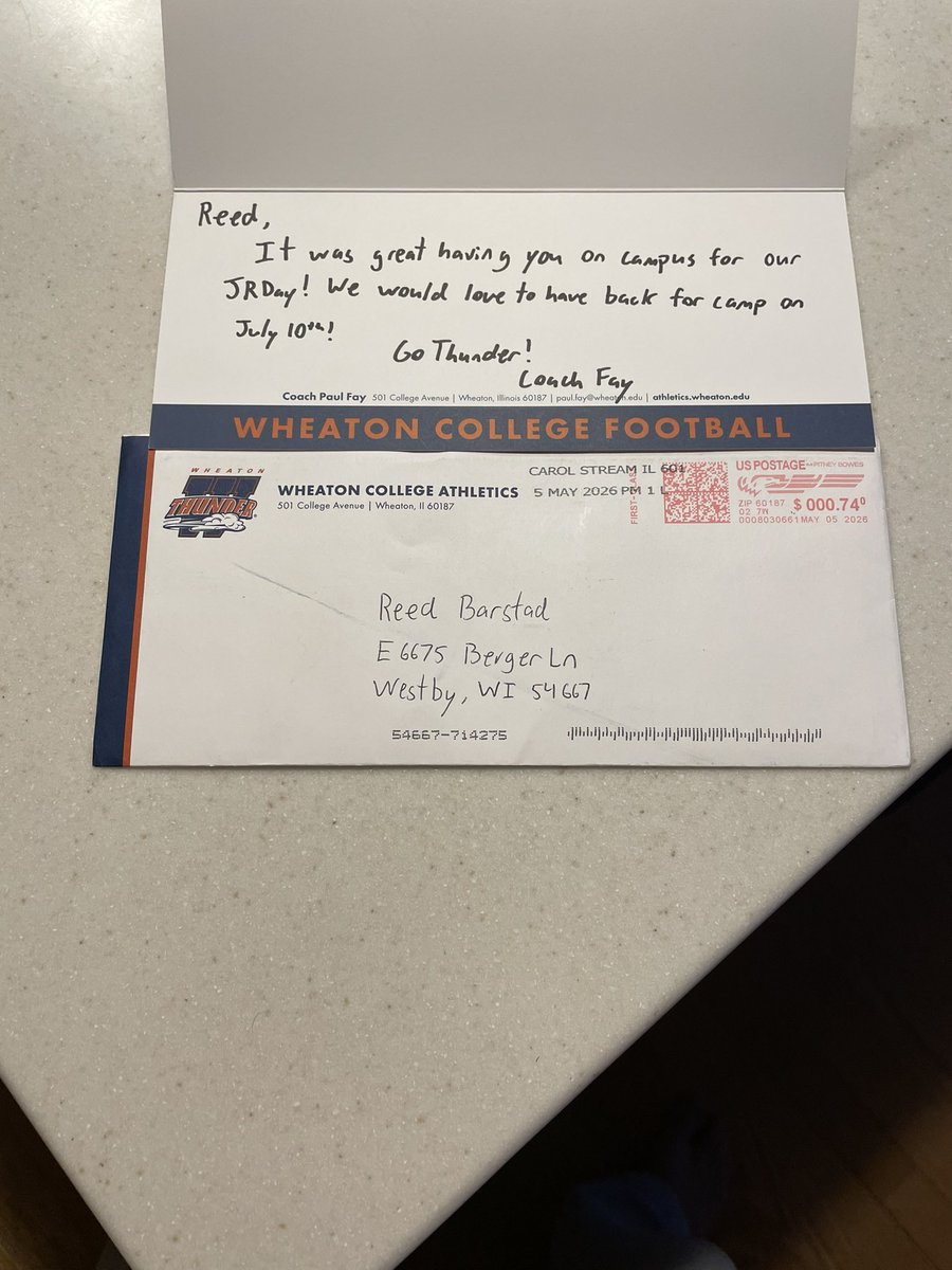 ReedBarstad's tweet photo. I appreciate the letter a ton!! @Coach__Fay 

@MJ_NFLDraft https://t.co/NrH55VOBGb