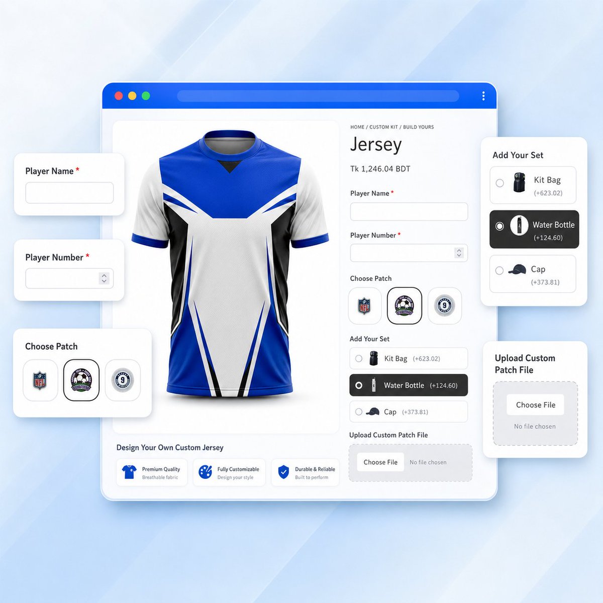 multivariants's tweet photo. Shopify limits you to just 3 product options. That's a wall. ๐ง
MultiVariants breaks it โ add text fields, file uploads, color swatches, date pickers & more.
Unlimited options + bulk ordering. One app. ๐
#ShopifyApp #MultiVariants #ProductOptions #EcommerceTools #BulkOrder https://t.co/I89xbN9IEu