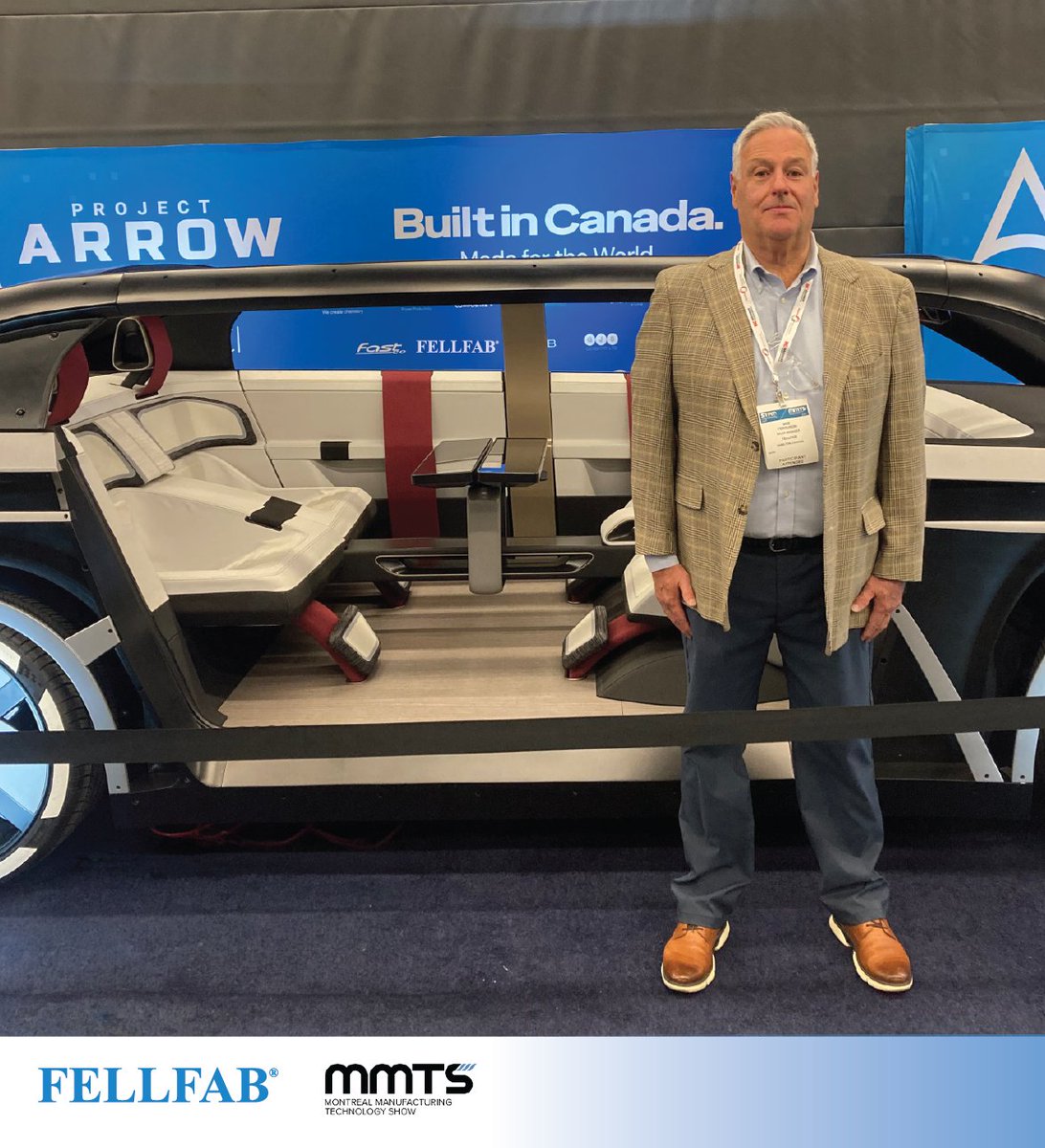FELLFAB's tweet photo. This week, Mike Ferguson attended the Montreal Manufacturing Technology Show (MMTS).

On display was the Project Arrow Borealis!  FELLFAB® was one of the Canadian suppliers that contributed to the project, supplying interior textile components.

#MMTS2026 #ProjectArrow #APMA https://t.co/nmyGxUQejW