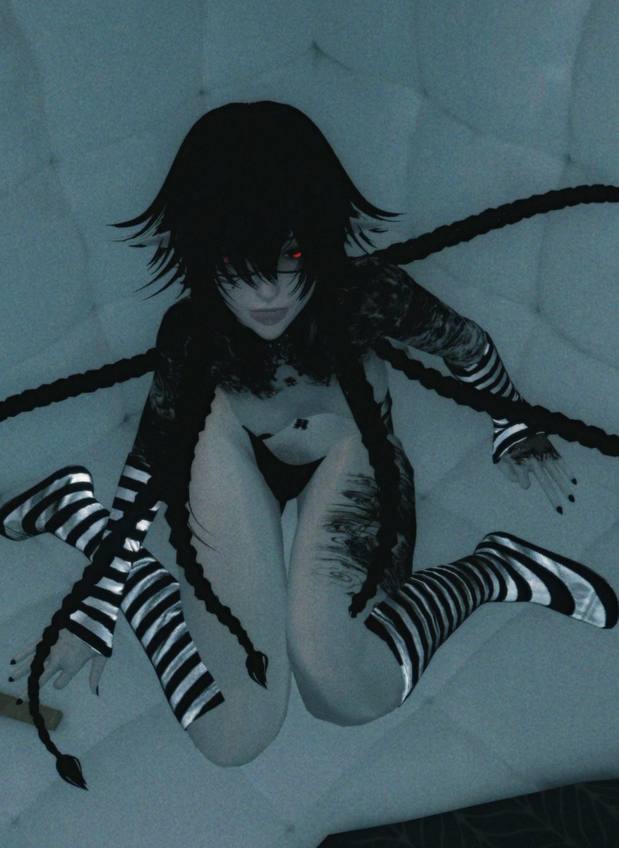 Oxklou's tweet photo. Can’t leave me here forever 🕷️🖤
#vrchatphotography #vrchatnsfw #vrchatlewd https://t.co/dJwMLMQS28