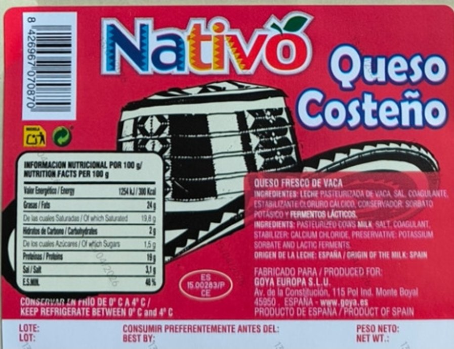 AESAN_gob_es's tweet photo. ⚠️ Ampliación de información sobre la alerta por presencia de de Listeria monocytogenes en queso fresco de vaca.
▶️ Retirada de la venta de nuevas referencias y lotes.
📌https://t.co/OLT6dCCxvY https://t.co/wvzf6EY9xh