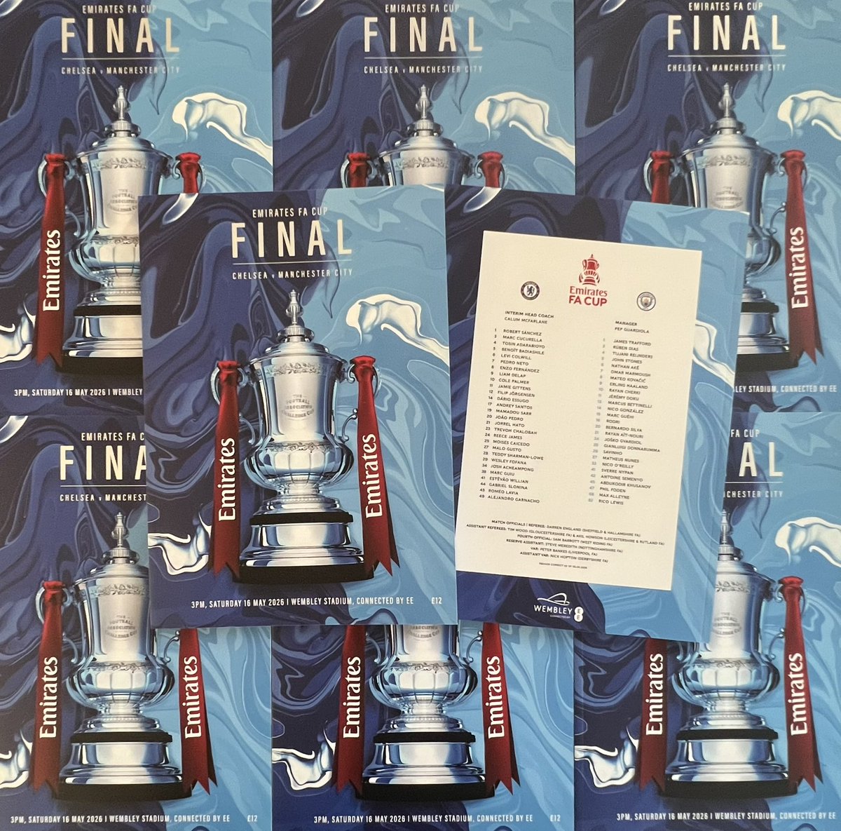 Footyprogramme1's tweet photo. Well a crazy few days but we got there. I can enjoy the game tomorrow.@ManCity  v @ChelseaFC  @EmiratesFACup 
Nice to see customers getting their Programmes for the game. https://t.co/iCovI7AWaN