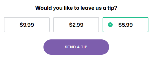 DFGrumpy's tweet photo. Tipping culture is out of control.  Purchased a product to be shipped to my house.  At check-out, I got this.  Seriously?!?!? https://t.co/ZEDVrTudFy