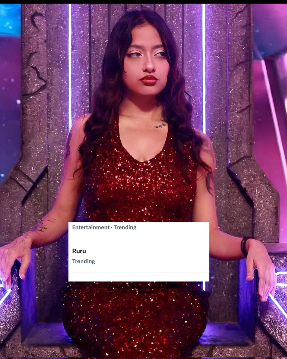 being_sid1_'s tweet photo. Imagine trending organically in an era of paid PR and forced hype 😭

My girl really carries unmatched aura and main character energy 💅🏻🔥
#RuruThakur #SplitsvillaX6 https://t.co/6O9HnFTl8M