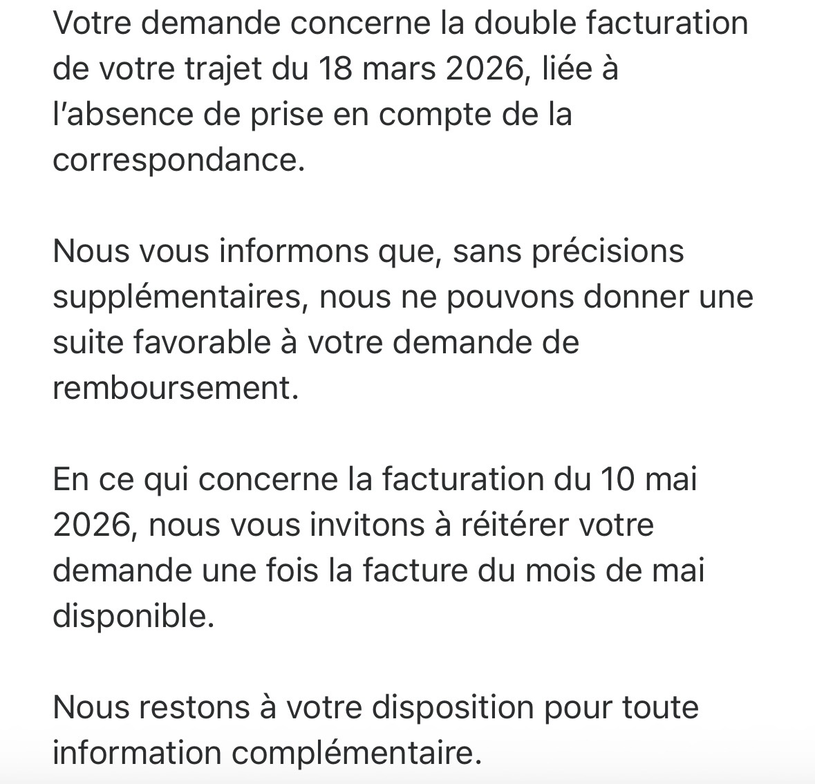 CalicodesIles's tweet photo. @IDFmobilites Messenger ? Via Facebook ?

En tout cas on a pu reproduire l’incident sur l’encours du mois de mai, et comme c’est récent, le trajet intégral a pu être décrit par e-mail, sauf que voilà qu’on me répond maintenant d’attendre le mois prochain au lieu d’investiguer MAINTENANT 🤬 https://t.co/hO6uWima0u