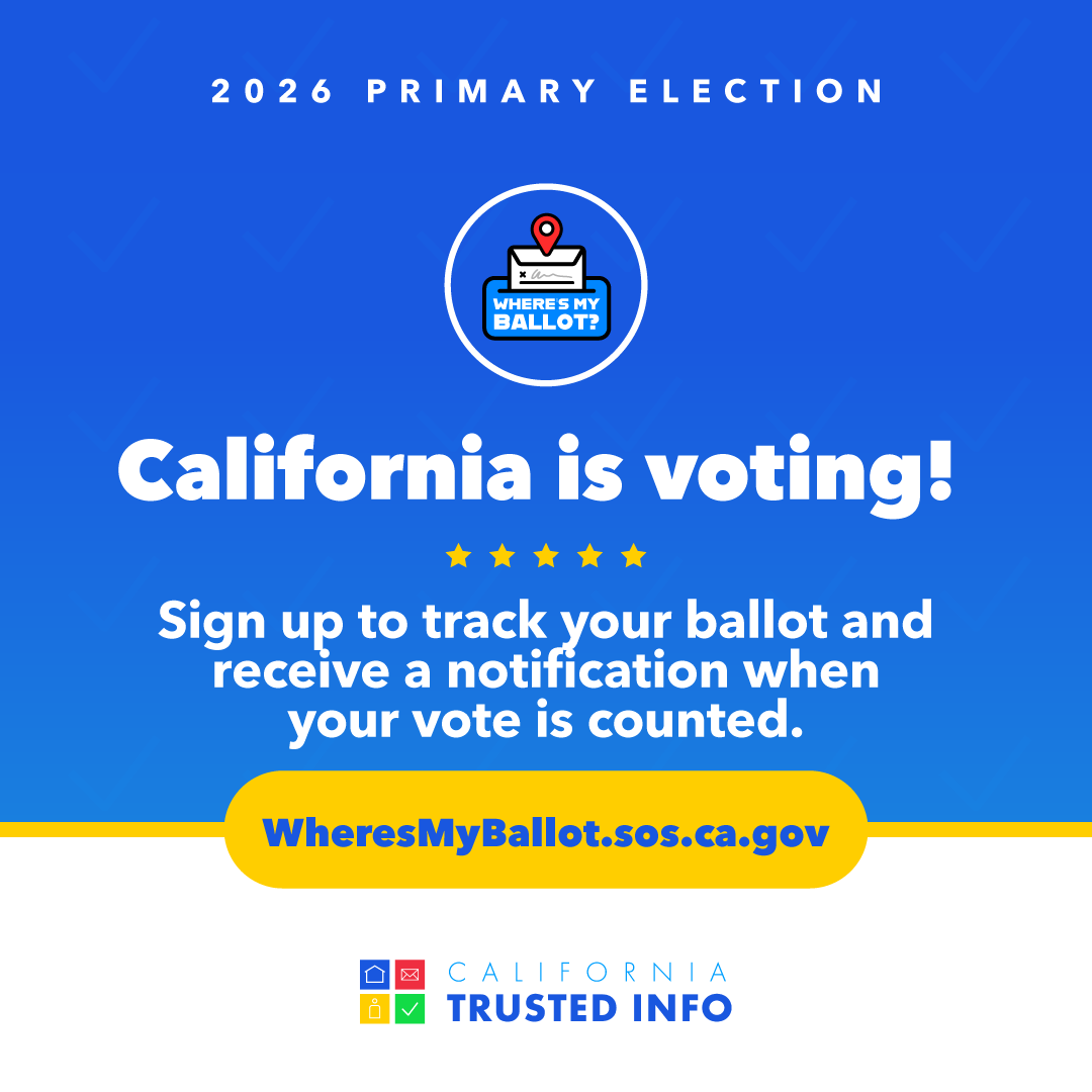 California Secretary of State tweet media