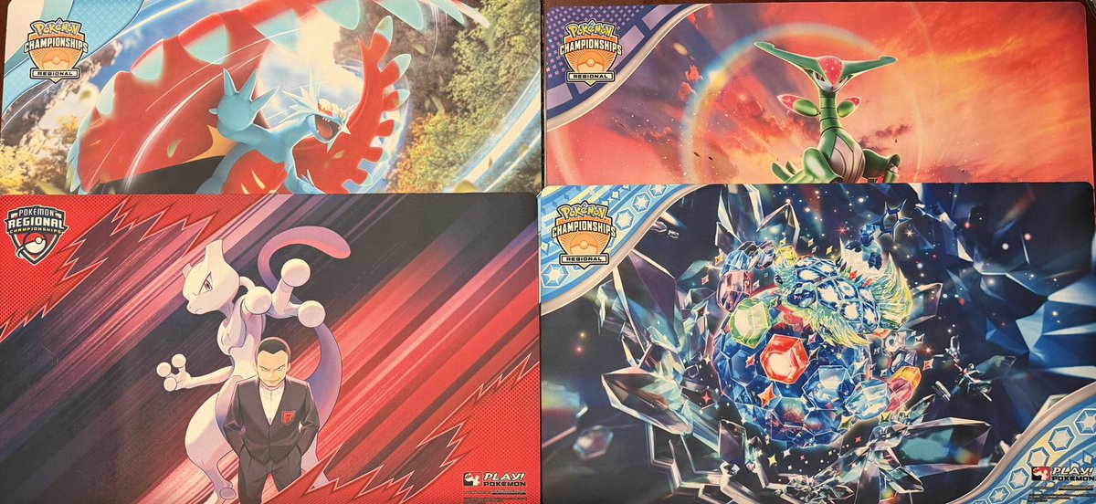 dsopko91's tweet photo. Looking to sell playmats. Only mega Gengar is gone. https://t.co/DuWAAsbaRh