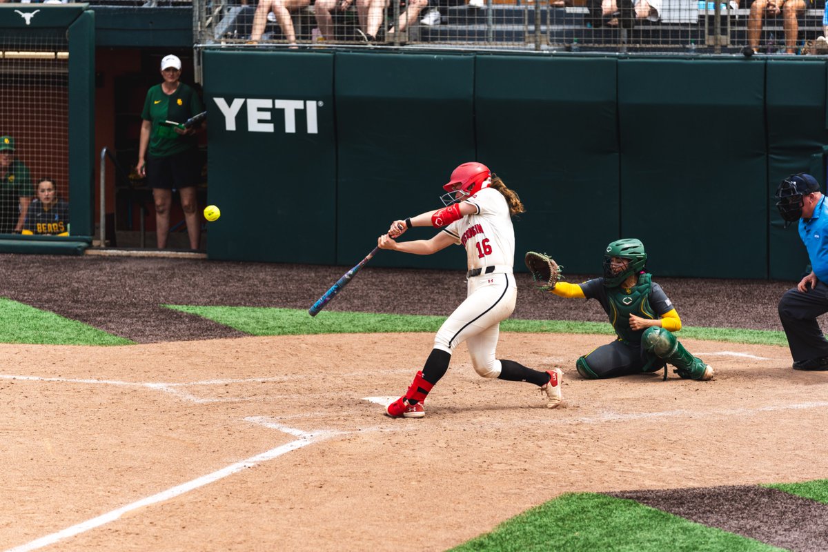 BadgerSoftball's tweet photo. Made for the moment. 

@HannahConger16 walks it off for the Badgers for her third time this season! https://t.co/VoRK0NnJdk