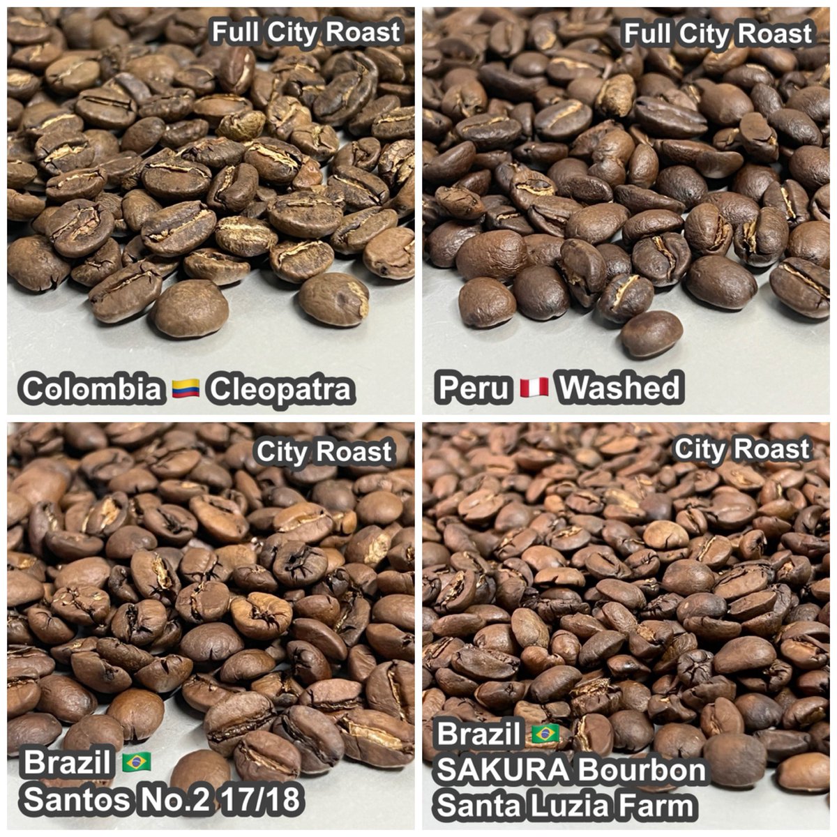 朝活完了です！🫘 今朝の焙煎 ◾︎ Brazil 🇧🇷 SAKURA Bourbon Santa
