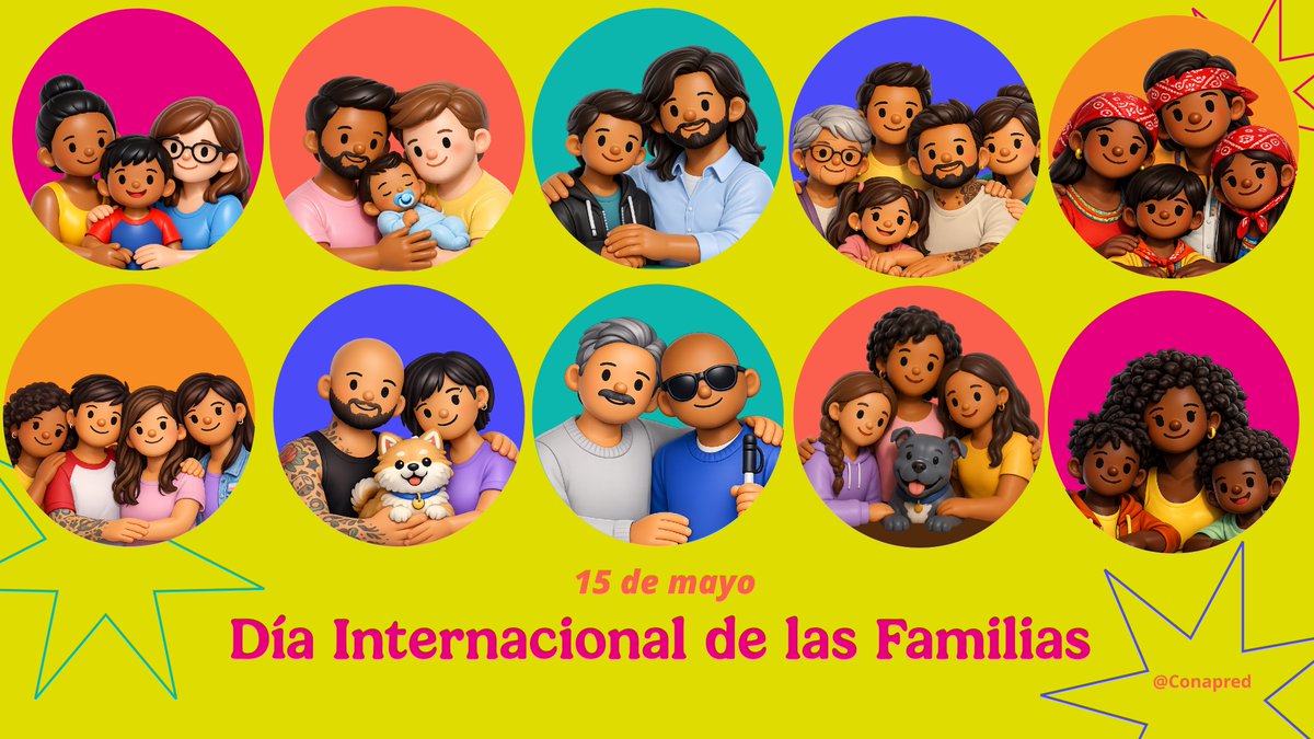 CONAPRED's tweet photo. Hay diversas formas de ser familia. Todas ellas tienen derecho a un trato digno y a una vida libre de discriminación. 

#MéxicoEsDiversidad https://t.co/yVRBOcXsFY