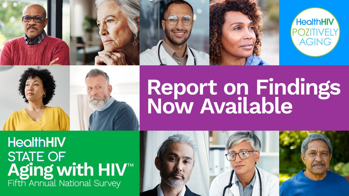 HealthHIV's tweet photo. NOW AVAILABLE!  Report on Findings and Implications from HealthHIV’s Fifth Annual State of Aging with HIV™ National Survey. 📔

Access the report here: https://t.co/q1ldMfTrPa.

#stateof #agingwithhiv https://t.co/d5TBVqfyKJ