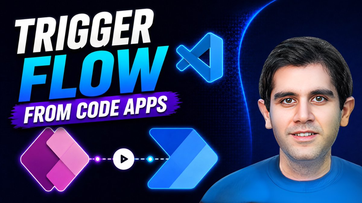 rezadorrani's tweet photo. 🚀 We can now call Power Automate flows directly from Power Apps Code Apps.  

Watch here 🎥: https://t.co/DLglrRmJOH
  
→ Add flows via npm CLI 
→ Call them from React 
→ Help Desk app w/ approval workflow demo  

#PowerApps #PowerAutomate #CodeApps https://t.co/GxP84Jgs0j