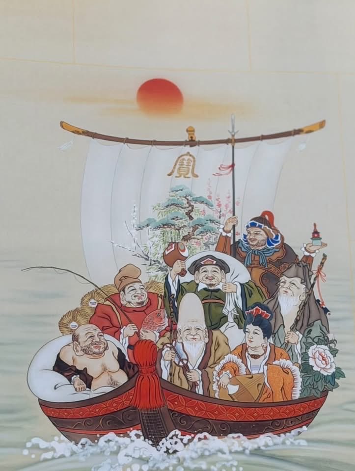 気軽に御朱印！ かける御朱印七福神(掛軸) H55×W51(cm) 過ごしやすい