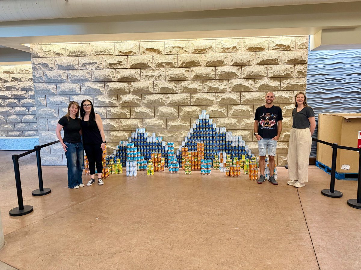 wasatchalc's tweet photo. Today WALC completed our CANstruction Salt Lake City build: Foundations of Community.

Built entirely from cans, the design highlights the connection between housing stability and food security.

Huge thank you to our volunteers, Demand More Supply, Lillian, and @AIAUtah. https://t.co/qDvDWar5ey