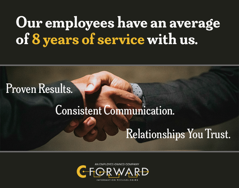 CForwardIT's tweet photo. Tech Support that remembers your name.
That's the difference you get when you work with C-Forward. https://t.co/GXGvwF5BDn