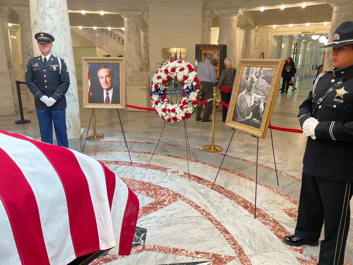 IdahoController's tweet photo. Honoring Dirk Kempthorne today and reflecting on a life defined by steady leadership, humility, and service to others. His impact on Idaho will be felt for generations. He led with conviction and a deep belief that public service should always put people first. https://t.co/8uMBo6MB1A