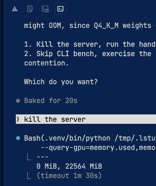 mnishyadv's tweet photo. claude kill the server https://t.co/7CIYsHz3JR
