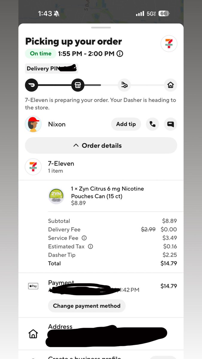 TannerScrotum's tweet photo. Long day at work became dire and had to DoorDash zyns to the office. Anyone done this before? Extremely convenient. #cbtm #getaliltighter https://t.co/LoXPOh95P9