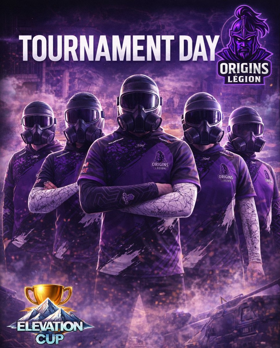 Originslegion's tweet photo. Jour de tournois aujourd'hui!

On participe à la @ElevationCup avec un ptit mix entre nos 2 rosters!  Voici la composition du roster qui participe au tournoi:  

🇫🇷: @Paskopik 
🇫🇷: @Akrn_Tv 
🇫🇷: @Paulo_2211 
🇫🇷: @r6_bee 
🇫🇷: #BedoZz
🇫🇷: #Dragon (PU)
🇫🇷: @PaisanoTheo (PU)

GL&amp;HF! https://t.co/ma4ygJFUO0