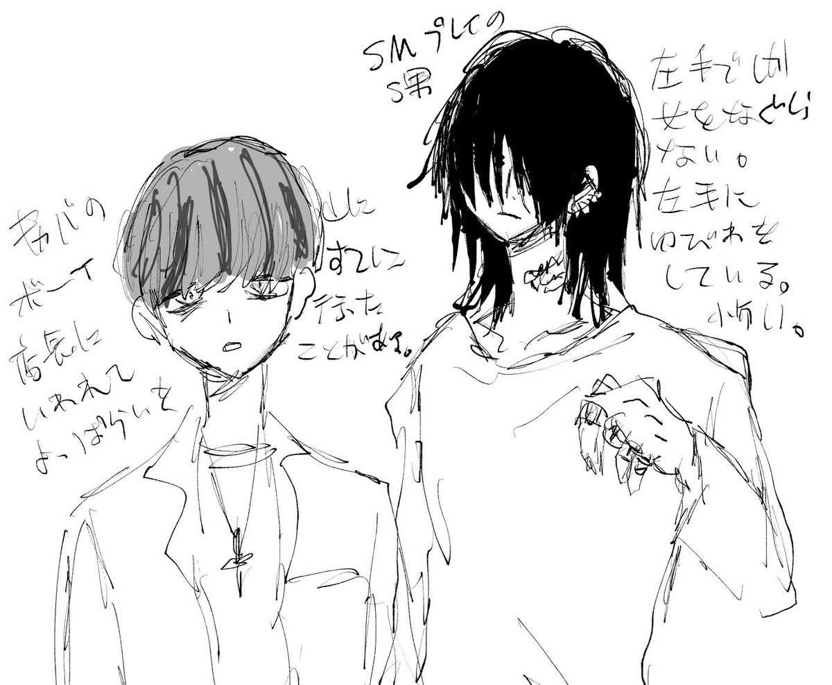 友達のOCの友達を勝手に考えたら物騒って怒られたやつ こういう男しかかけない 