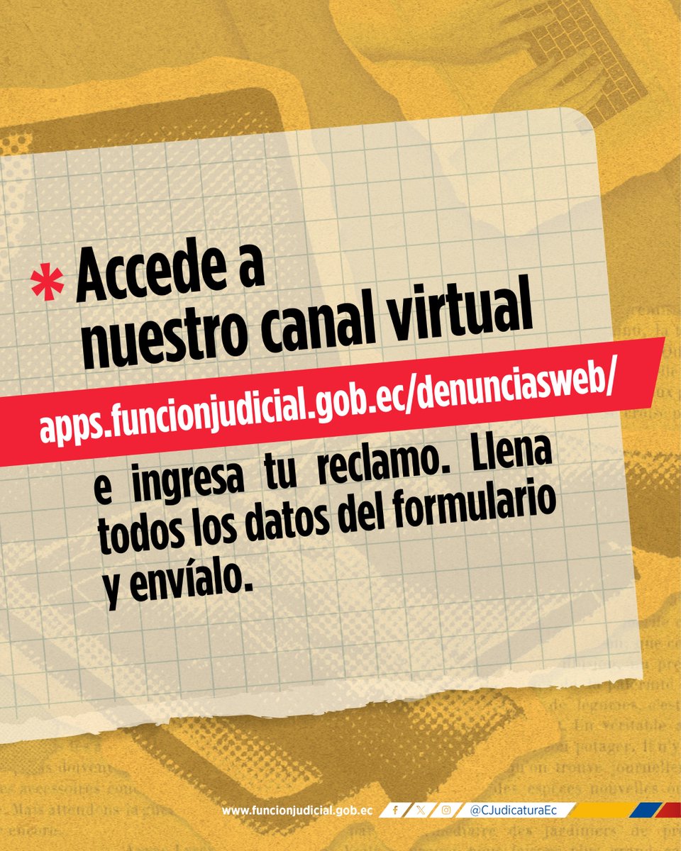 EsmeraldasCJ's tweet photo. ✅ | #CeroCorrupción
La corrupción es un mal que lo podemos combatir juntos.
Si conoces de actos irregulares en la #FunciónJudicial, te invitamos a denunciarlos.

🔗Puedes presentar tu denuncia de forma virtual accediendo a: ➡️ https://t.co/L96qQQz9iO https://t.co/0ekgx3M7sq