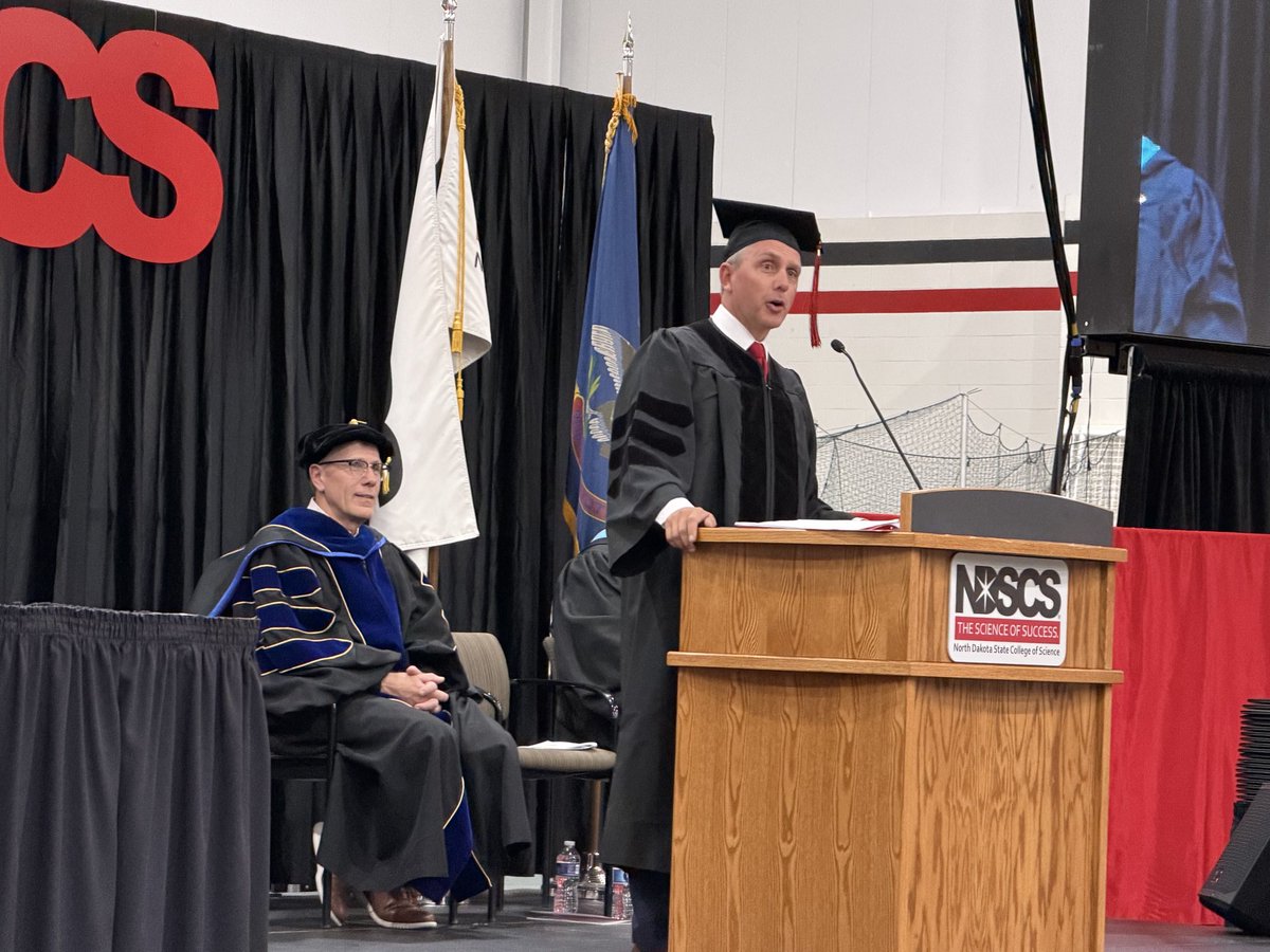 GovArmstrong's tweet photo. Congratulations to the 2026 graduates of @ndscswildcats. We’re excited to see where your degrees take you in your many in-demand career fields. And while we hope it’s somewhere in our state, just remember: You’ll always have a home in North Dakota. 🎓 https://t.co/syDJATN7Hm