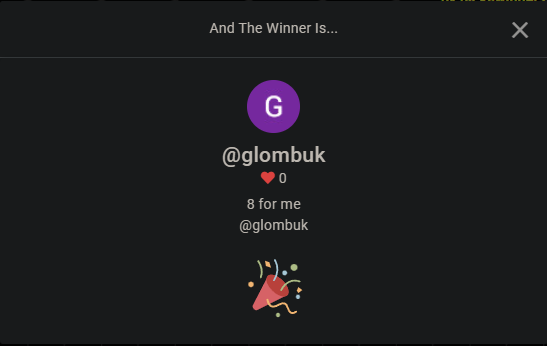 JohnCS's tweet photo. Congratz @glombuk https://t.co/jZkr5Iucut
