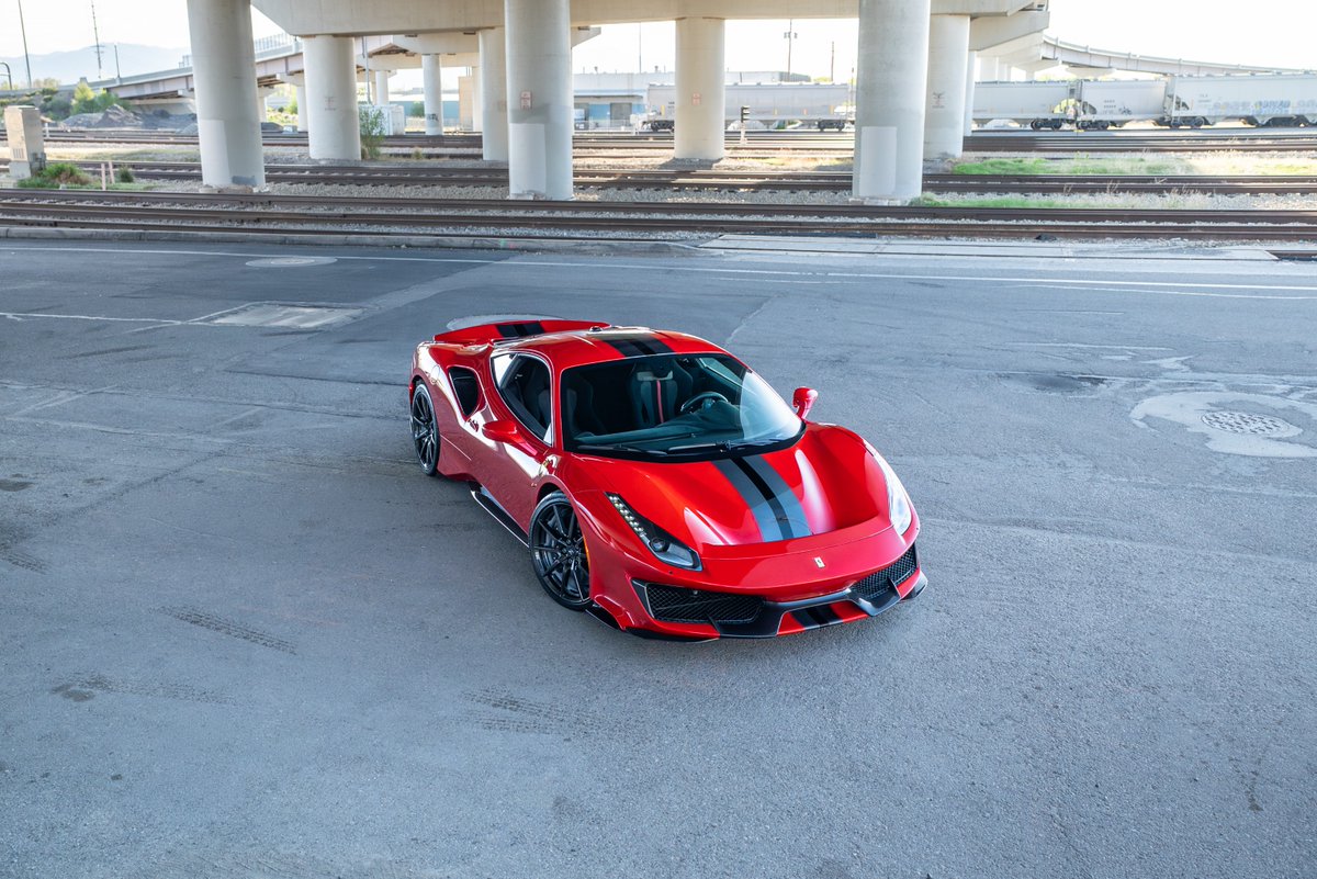 FerrariSLC's tweet photo. Pure adrenaline in Rosso Corsa.

The Ferrari 488 Pista was engineered with one purpose: performance without compromise. Lightweight, aggressive, and unmistakably Ferrari, every detail is designed to turn emotion into speed.

Now making its statement at Ferrari of Salt Lake City. https://t.co/D7XbAZbp2A