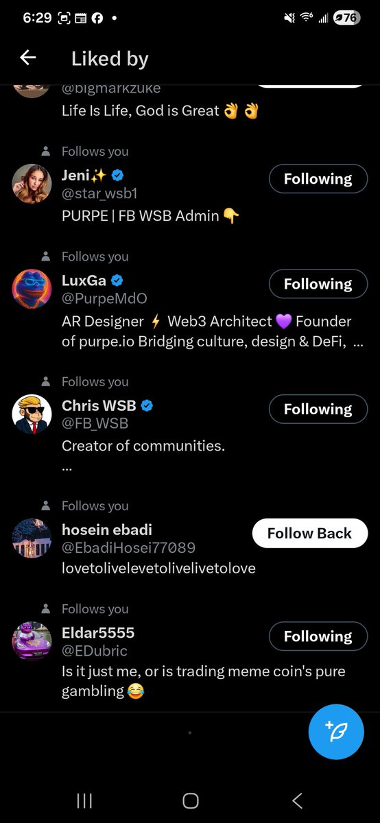 purplepepes0l's tweet photo. People want purpe to go to billions but cant bother themselves to come raid on X. 

These are the only people that cared enough to get off their ass to come like a post today.. 

Think about that next time your bag is down.. https://t.co/v786J8Bkvf
