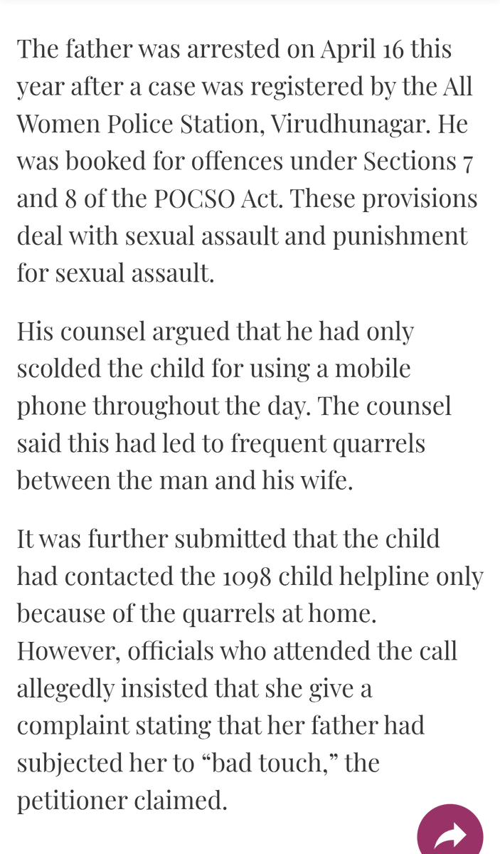 imra_mra's tweet photo. #IncredibleIndia 

In this case, a father used to scold his daughter for using her phone all day. Frustrated, the girl called the Child Welfare Committee, and the Committee allegedly intimidated her into filing a POCSO case against her own father. As a result, the father had to spend nearly a month in jail.

Now tell me, who was actually exploited here the father who went to jail, or the daughter who filed a false POCSO case against her own father?

According to the court, the girl suffered mental harassment, and therefore she should receive ₹1 lakh as compensation. Another notable point is that there is no mention of the girl’s mother at all. Did she really have no role in this entire incident?

I probably shouldn’t say this, but situations like these can sometimes encourage the misuse of laws in the future. Anyway, the CWC officials have also been pulled up.

After reading this order, one can easily understand that in India, filing a false case is easier than ordering a PIZZA.

However, the father will still have to face social humiliation because he has only been granted bail the case is still ongoing. Who knows when the girl may change her statement in the future, or when someone may influence her testimony.

@rashtrapatibhvn

https://t.co/YKeN0LzYMJ