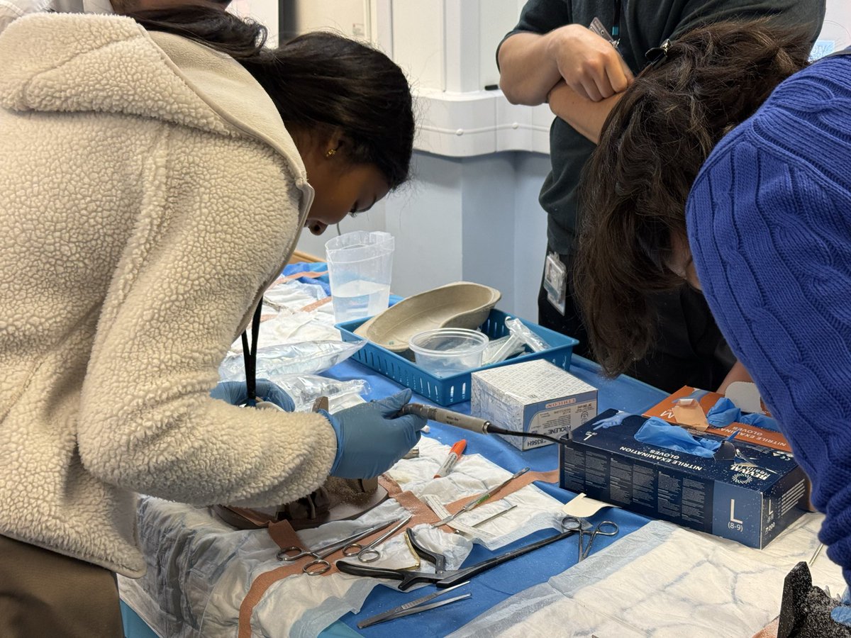 QS_SimCentre's tweet photo. The afternoon of the Hydrocephalus Simulation Course 2026, with brilliant lectures from Mr Laurence Watkins and Mr Ahmed Toma and a range of hydrocephalus stations including:

Foramen Magnum Decompression (FMD)
Neuro-navigation 
ICP bolt insertion 
Management of different shunt valves 

What an amazing day, thank you to all the attending delegates and of course the committee and faculty!