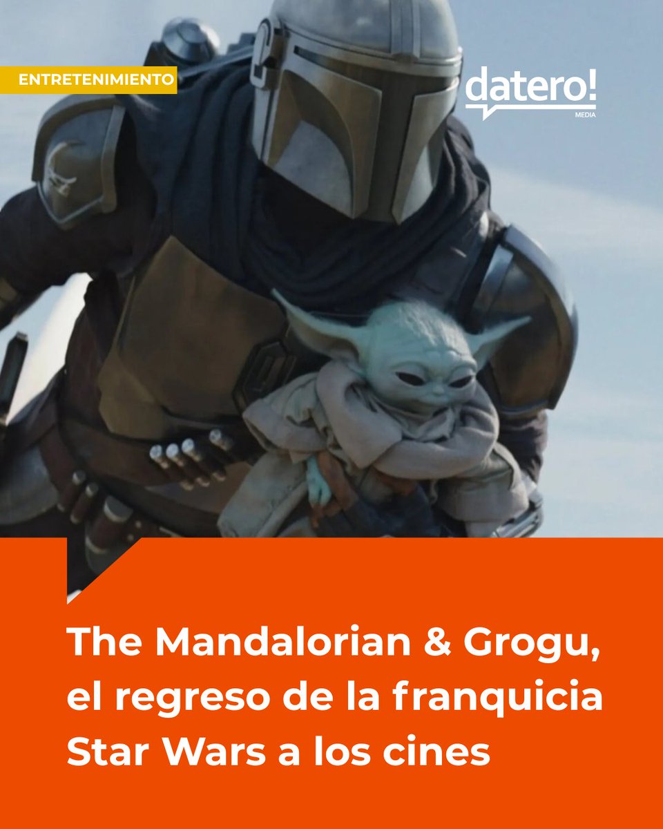 DateroMedia's tweet photo. Star Wars se la juega 👀
The Mandalorian &amp; Grogu llega al cine para recuperar a los fans después de una trilogía cuestionada.

👉 ¿Le tenés fe o ya no?
Leé la nota: https://t.co/68Kno7LM6G https://t.co/uOs8jFACJC