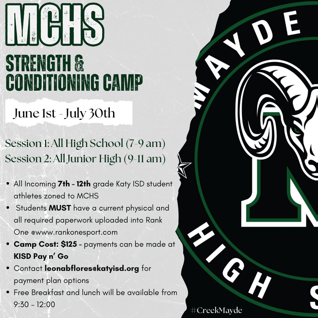 MAYDE CREEK RAMS tweet media