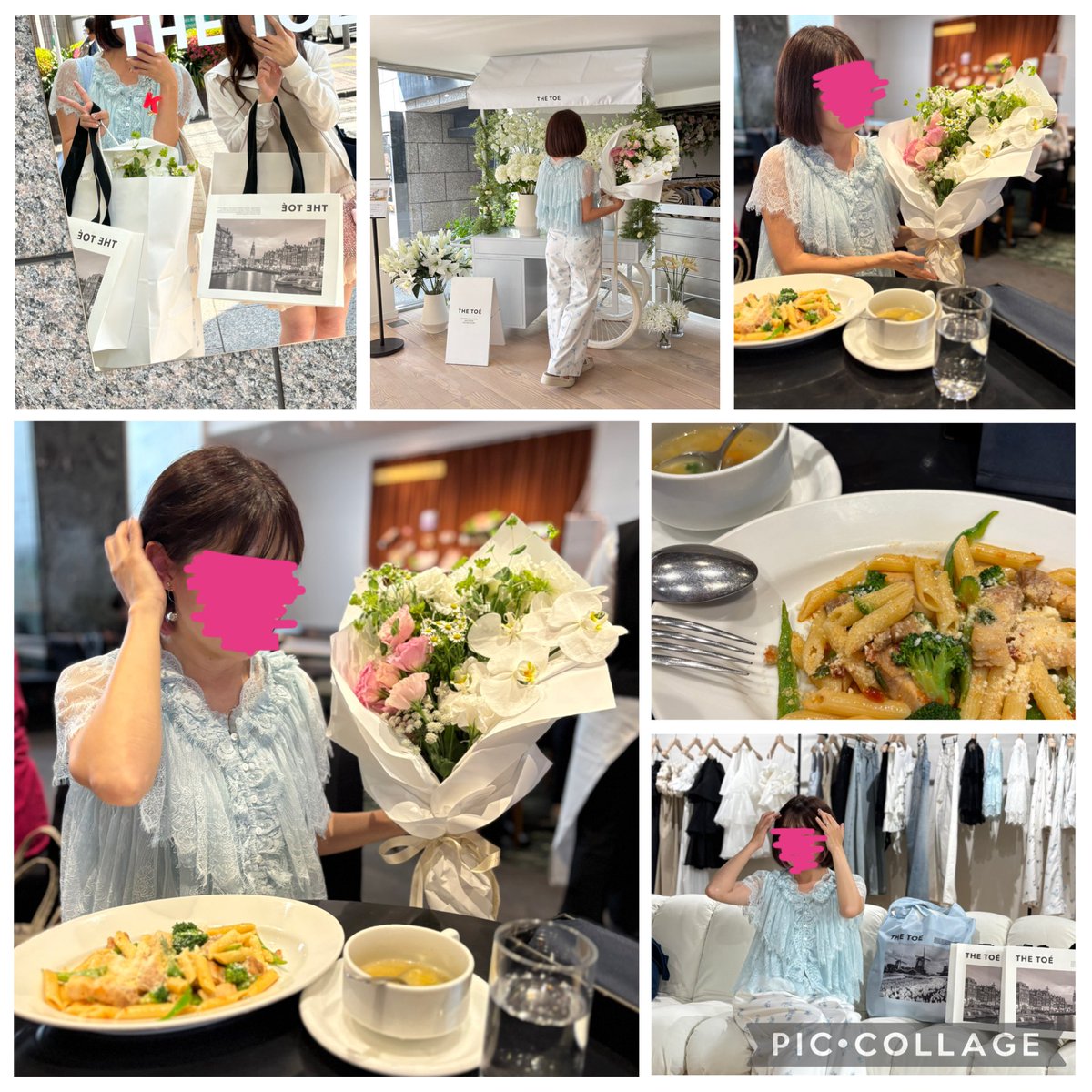 昨日は 【THE TOÉ】で お買い物した後、ランチ。。♡ THE TOÉブーケ 