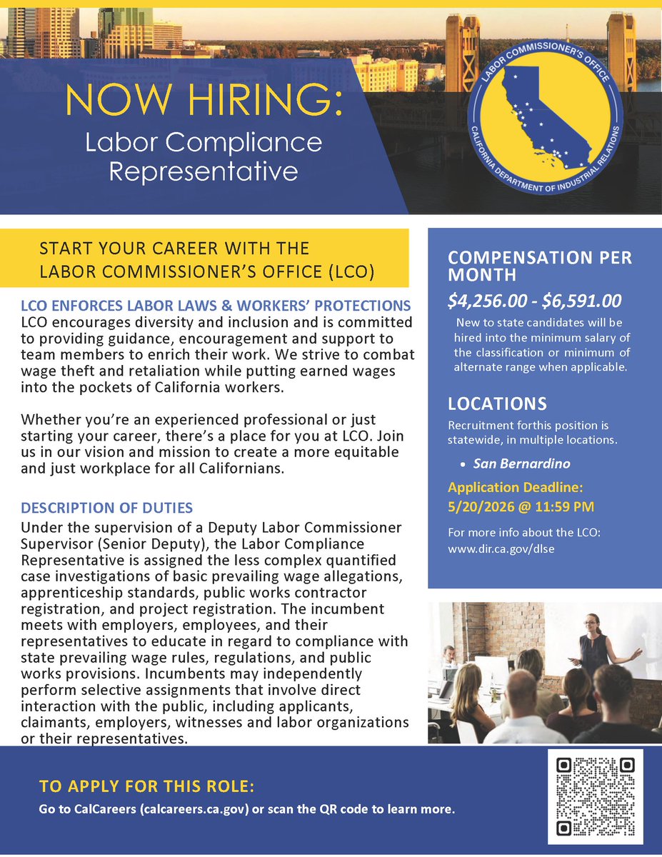 California Department of Industrial Relations tweet media