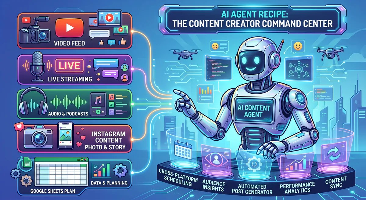 vinkiuslabs's tweet photo. One AI agent to manage your content calendar across YouTube, Twitch, Spotify and Instagram. Real MCP connections, real automation.

https://t.co/O6ecnUbgBd

#aiagents #mcp #mcpservers #mcpserver #vinkius #claude #cursor #agents #aiera https://t.co/3T1qoRiV88