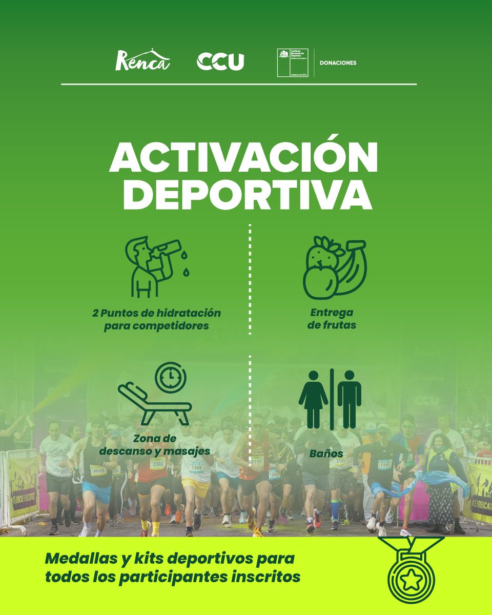 Muni_Renca's tweet photo. GUÍA COMPLETA: TODO LO QUE DEBES SABER SOBRE LA 8° CORRIDA FAMILIAR RENCA-CCU 🏃‍♂️ https://t.co/CkwDI6IMpP
