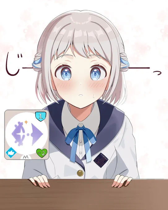 これは最初に描いたリーリヤなんですが、 初期の頃はスキルカードを最初に決めてそれに合わせたシチュエーションを描いてました 途中でギブアップしましたが⋯ 考えるのは楽しかったです。