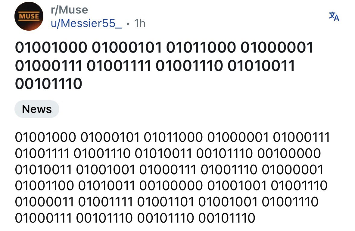 Muse: Origin of Black Holes tweet media