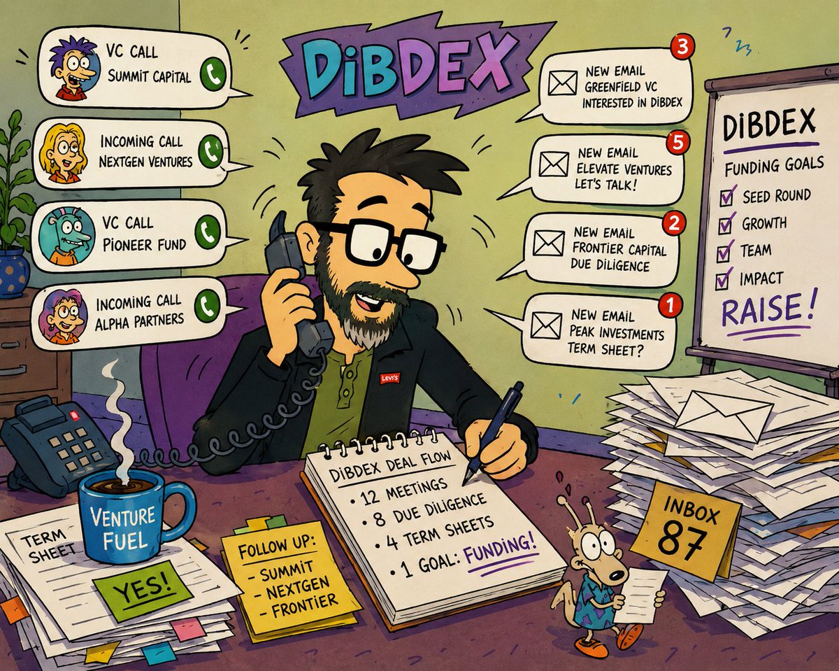 hayesdata's tweet photo. this has been an exceptionally solid start to the first week of fundraising for @DibDex . Multiple tier 1 and tier 2 VC meetings and conversations happening.

Help us bring transparency and build ecosystems on 
Ethereum https://t.co/3xMTM8yCAs for the beta https://t.co/NY64svQzNX