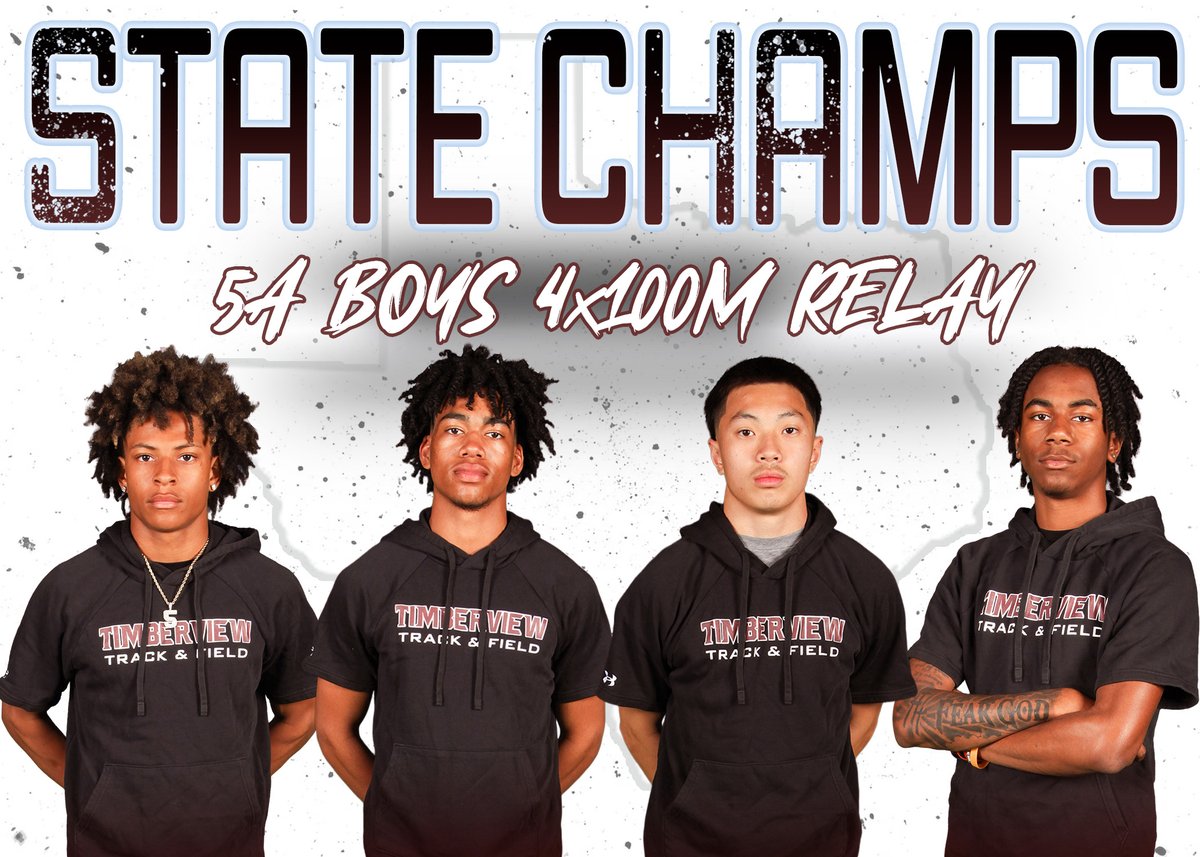 MISDathletics's tweet photo. TIMBERVIEW IS THE 5A BOYS 4x100m RELAY CHAMPS!!!  

Kobe Smith, Brandon Gilmore, Cliff Nguyen, and Trysten Shaw take home GOLD in 40.22 seconds, earning the the title of the fastest 5A team in the STATE!  

The PACK gets it done! #wolvesonly

@tview_track https://t.co/edzwQ9bsu5