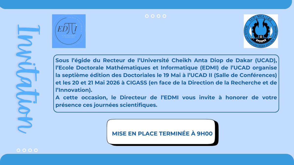 EDMI UCAD tweet media