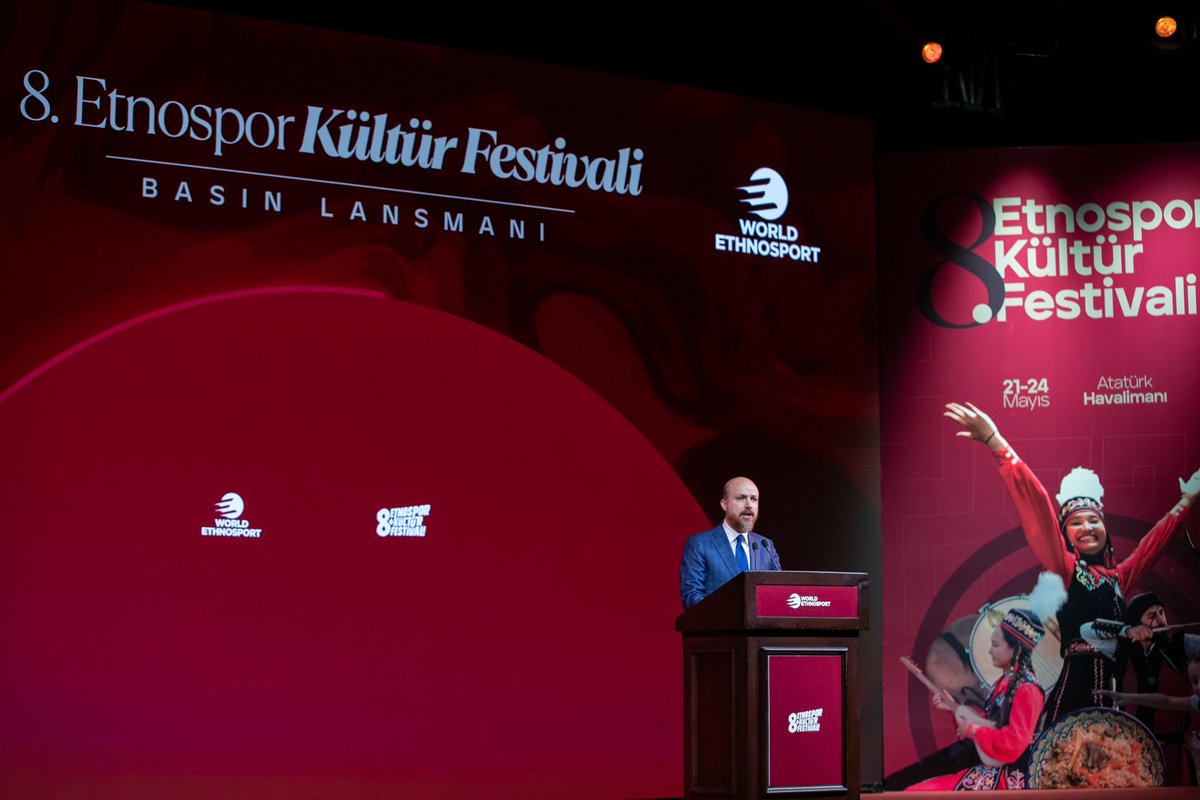 ebekirsahin's tweet photo. Geleneksel sporlarımızı ve kadim kültürümüzü dünya sahnesine taşıyan Etnospor Kültür Festivali, 21-24 Mayıs tarihlerinde İstanbul Atatürk Havalimanı’nda gerçekleştirilecek.

Festival öncesinde, Dünya Etnospor Birliği Başkanı Sayın Necmeddin Bilal Erdoğan’ın ev sahipliğinde düzenlenen basın tanıtım etkinliğine katılım sağladık.

Millî kimliğimizin ve yerli değerlerimizin ihyasını merkeze alan bu büyük organizasyon; yalnızca bir festival değil, köklerimizden geleceğe uzanan güçlü bir vizyon birlikteliğidir. Farklı coğrafyaları ortak bir paydada buluşturan, toplumsal hafızamızı canlı tutan ve geleneği bugünün modern deneyimiyle harmanlayan bu kıymetli çalışma, kültürel mirasımızı küresel ölçekte daha görünür kılmaktadır.

Bu büyük vizyonun arkasındaki güçlü liderliğiyle gelecek nesillere ilham veren Dünya Etnospor Birliği Başkanı Sayın Necmeddin Bilal Erdoğan’a nazik ev sahipliği ve değerli katkıları için şükranlarımı sunuyorum.

Kültürel mirasımızı korumak, yaşatmak ve bu kıymetli hazineyi yarınlara en güçlü şekilde aktarmak adına kararlılıkla çalışmaya devam edeceğiz.