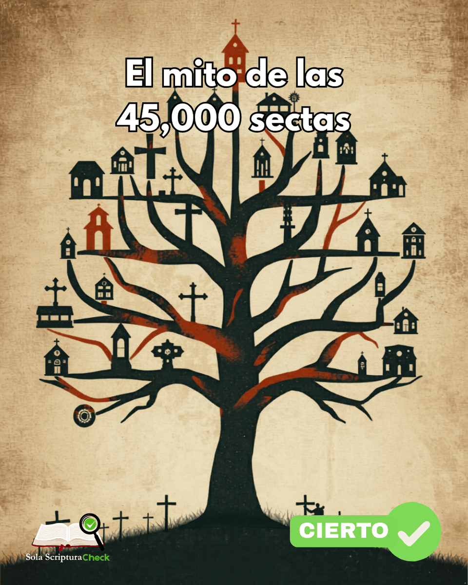 SolaScriptCheck's tweet photo. 🧵 ¿De dónde sale el mito de las "45,000 sectas" en el mundo?

Seguro lo has leído en internet: "Existen más de 45,000 sectas destructivas operando hoy". Suena aterrador, pero es un error masivo de interpretación estadística.

Abro hilo para explicarte el origen real de este dato (y qué está pasando realmente con la religión global). 👇