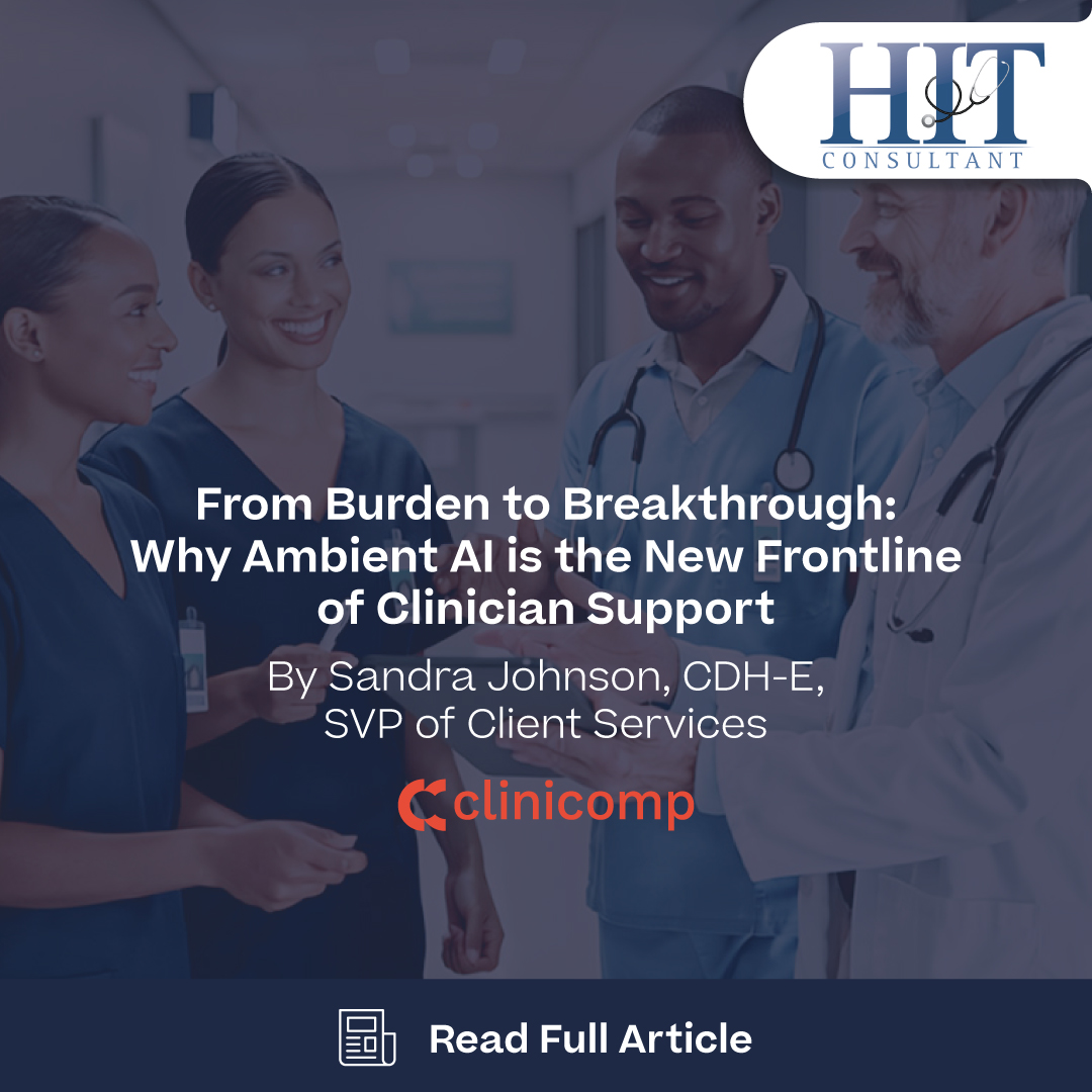 CliniCompIntl's tweet photo. 5.8 hours in the #EHR for every 8 hours of patient care. #ClinicianBurnout is real.

Ambient AI is helping reduce documentation burden and give providers more time with patients. 

https://t.co/BfjmQsjzjd

#AmbientAI #HealthcareIT #DigitalHealth #HealthIT #CliniComp https://t.co/PsC83QACKS