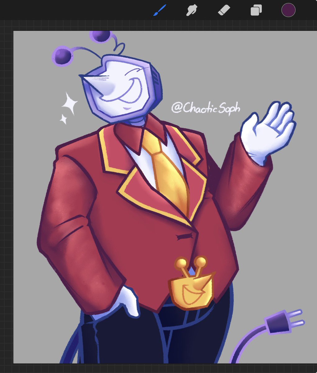 ChaoticSoph's tweet photo. Happy Fat Tenna Friday bleeeehhhh 🤤😍

#Deltarune #Tenna https://t.co/F6WA9vIMWy