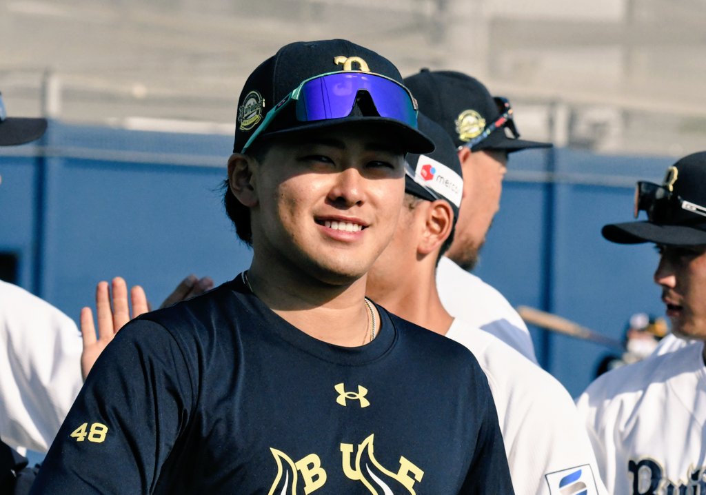 kita02YP's tweet photo. 【#オリックス-#ソフトバンク 5月15日舞洲➀】

先発 #東松快征 投手 6回2/3、111球、被安打6、奪三4振、与四球3、失点2
2番手 #高谷舟 投手 1/3回6球、被安打0、奪三振1、無四球、失点0
3番手 #宇田川優希 投手 1回12球、被安打1、奪三振1、無四球、失点0

#ベースボールキング https://t.co/HRgZmfulIk
